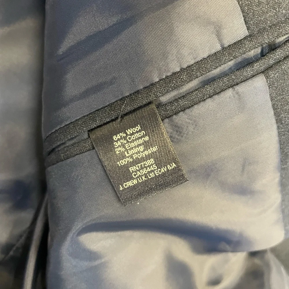 J. CREW Flex Wool THOMPSON Suit Jacket in Dark‎ Navy Size 44 L NWT $398